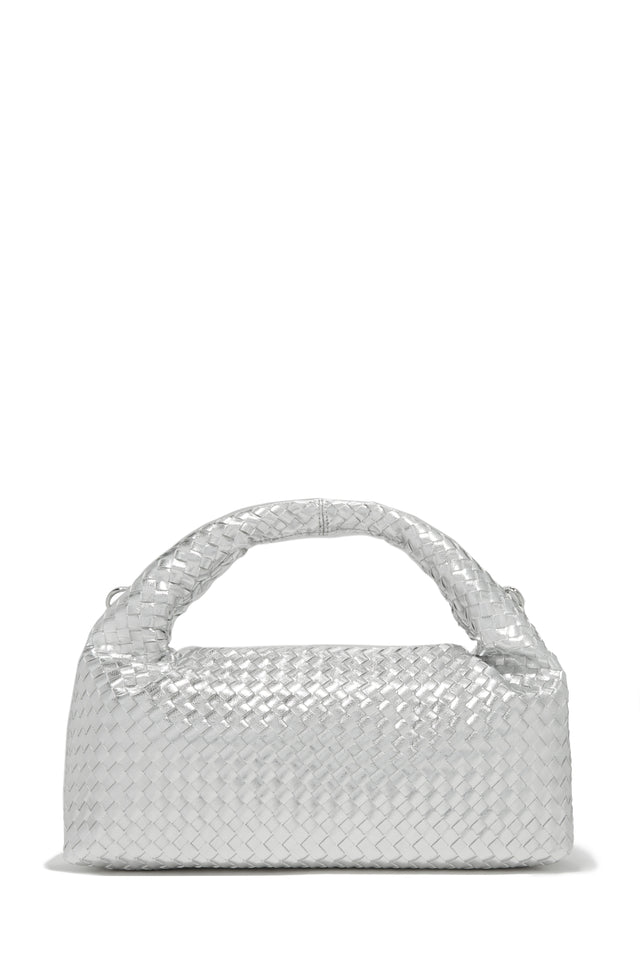 Load image into Gallery viewer, Silver Top Handle Bag
