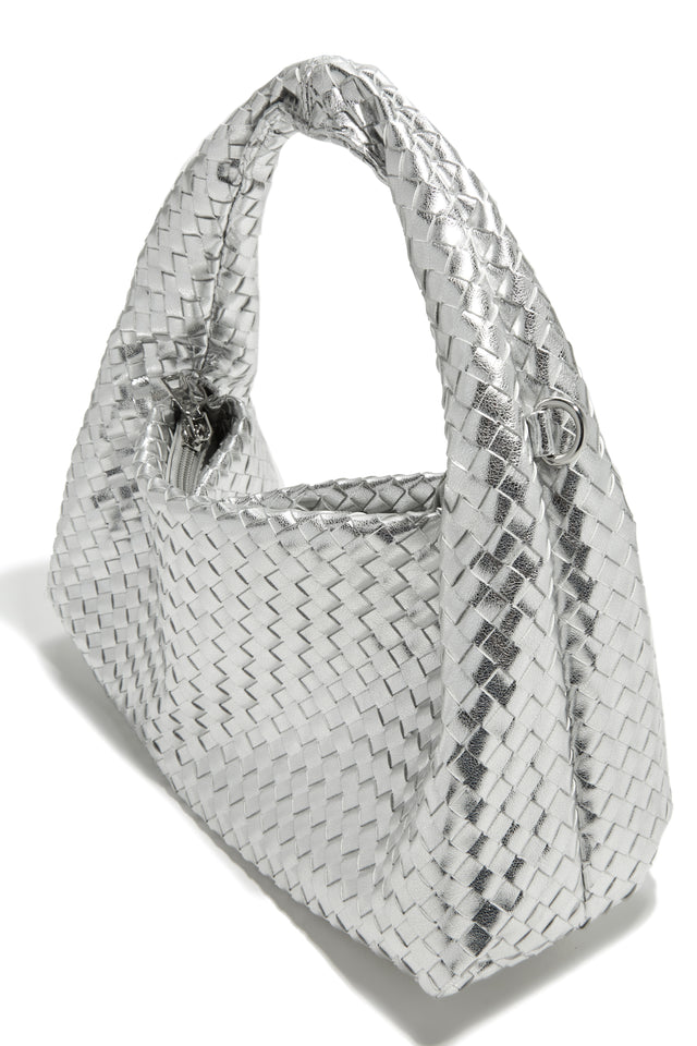 Load image into Gallery viewer, Silver Top Handle Bag
