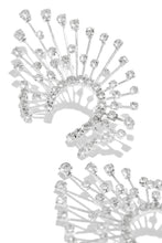 Load image into Gallery viewer, Spiral Silver Festival Earrings
