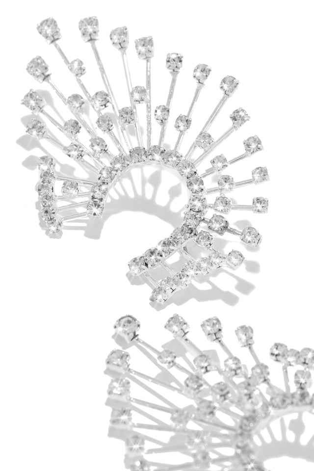 Load image into Gallery viewer, Spiral Silver Festival Earrings
