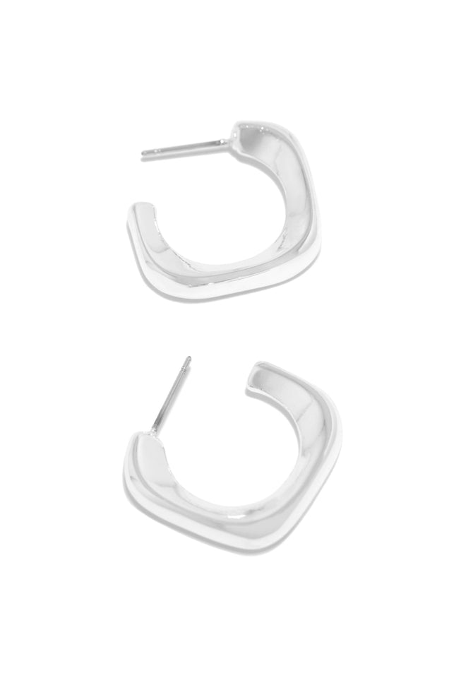 Load image into Gallery viewer, Silver Hoop Earrings
