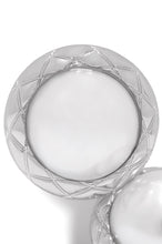 Load image into Gallery viewer, Silver Tone Embossed Earrings
