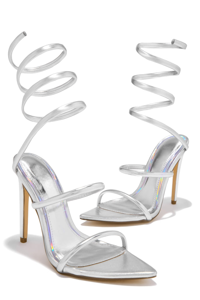 Load image into Gallery viewer, Silver Single Sole Heels
