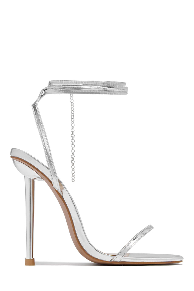 Load image into Gallery viewer, Silver Single Sole Heels 
