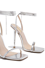 Load image into Gallery viewer, Silver-Tone Single Sole High Heels
