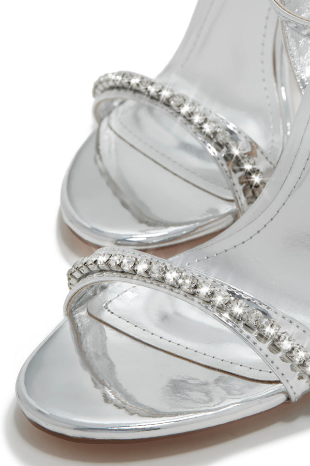 Load image into Gallery viewer, Silver-Tone Heels
