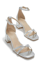 Load image into Gallery viewer, Silver Chunky Heels
