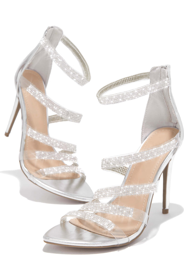 Load image into Gallery viewer, Silver-Tone Heels
