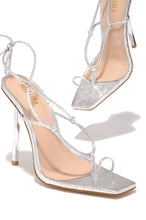 Load image into Gallery viewer, Silver Single Sole Heels
