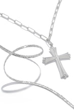 Load image into Gallery viewer, Layered Multi Chain Silver Neckalce
