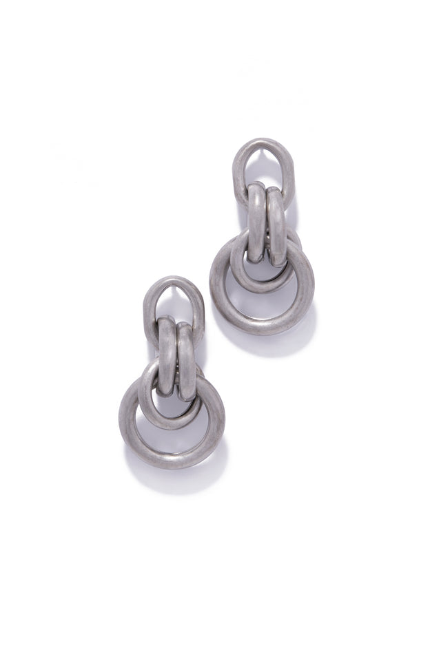 Load image into Gallery viewer, Kenya Chain Link Earring - Silver
