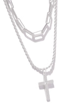 Load image into Gallery viewer, Silver Cross Necklace
