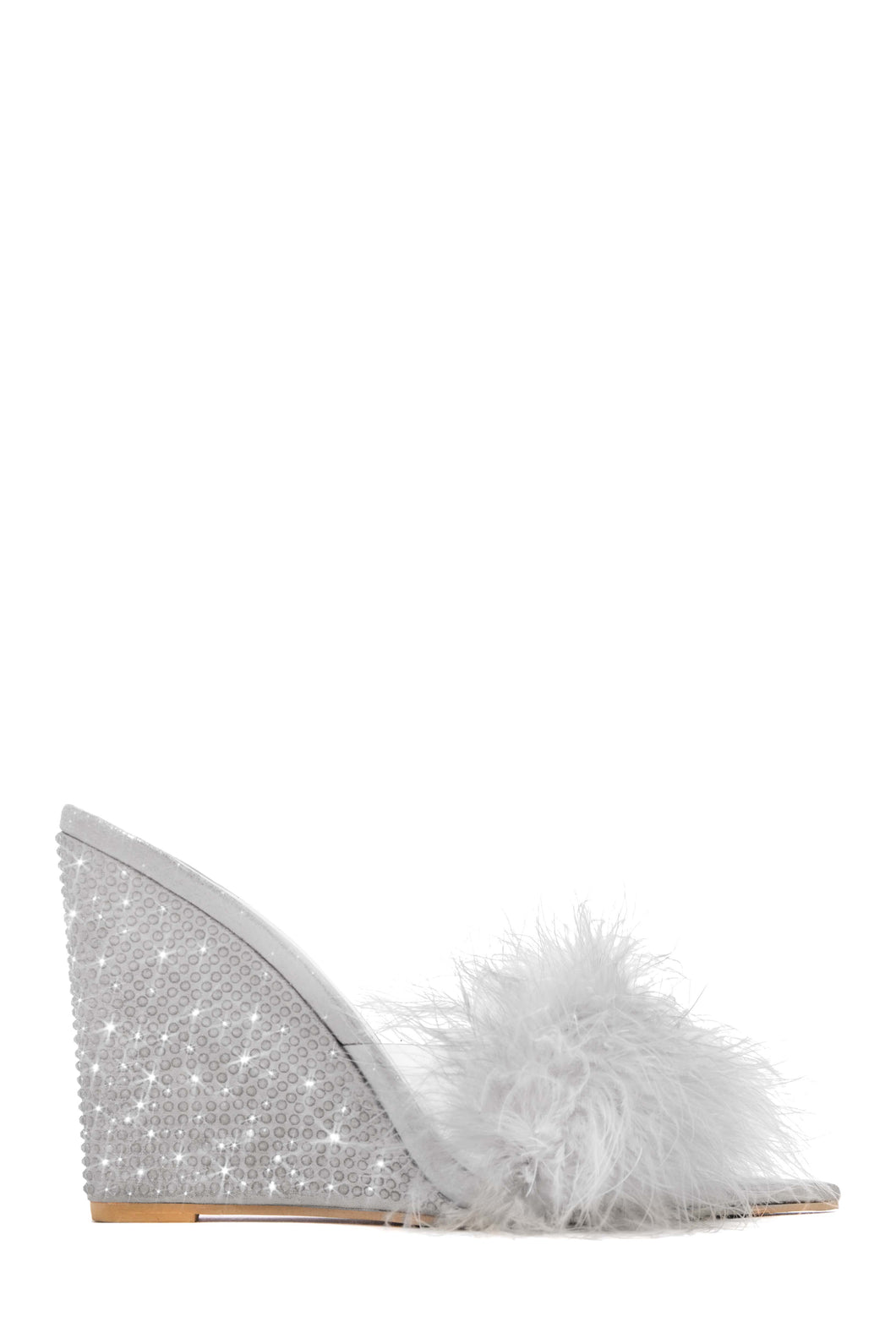Silver Wedge Mules