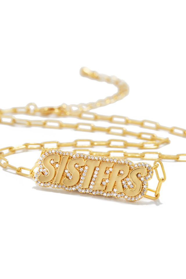 9ct gold sister necklace hotsell