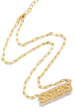 Load image into Gallery viewer, Sisters Necklace Gold Dipped Cubic Zirconia Necklace - Gold
