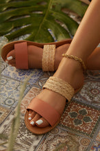 Load image into Gallery viewer, Natural Coral Slip On Sandal
