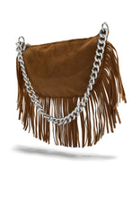 Load image into Gallery viewer, Faux Suede Fringe Bag
