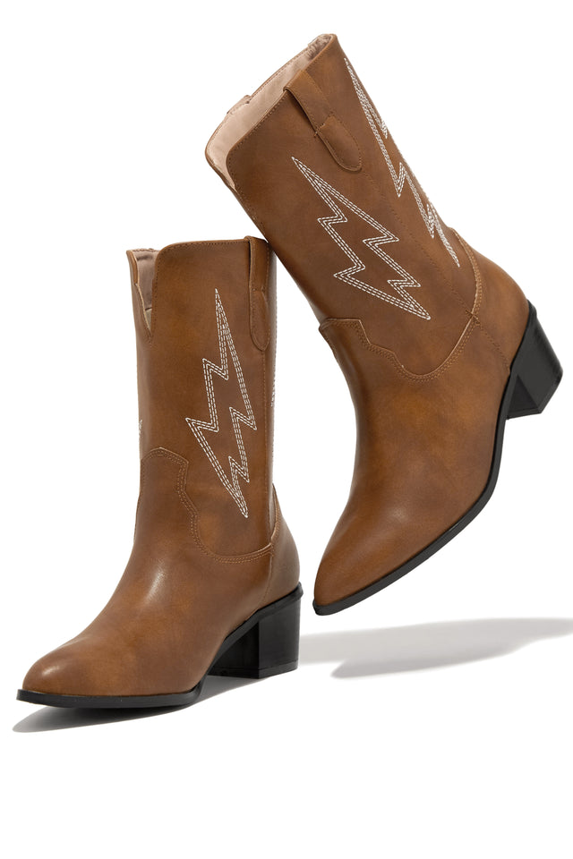 Load image into Gallery viewer, Tan Western Boots
