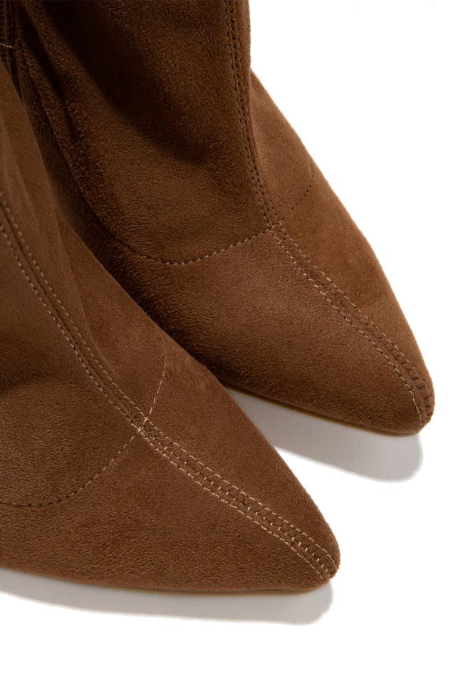 Load image into Gallery viewer, Guilt Trip Heel Ankle Boots - Mocha
