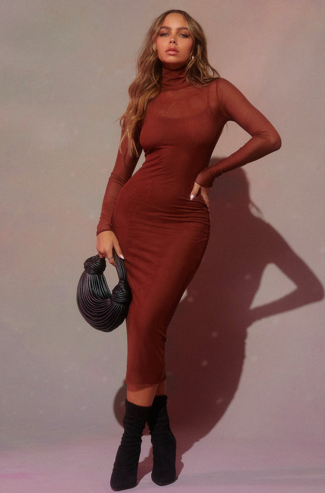 Load image into Gallery viewer, Tan Long Sleeve Dress

