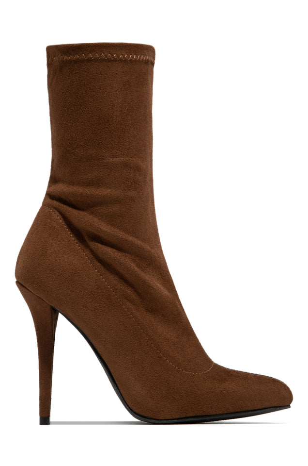 Load image into Gallery viewer, Guilt Trip Heel Ankle Boots - Mocha
