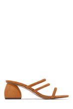 Load image into Gallery viewer, Nora Block Mid Heel Mules - Nude
