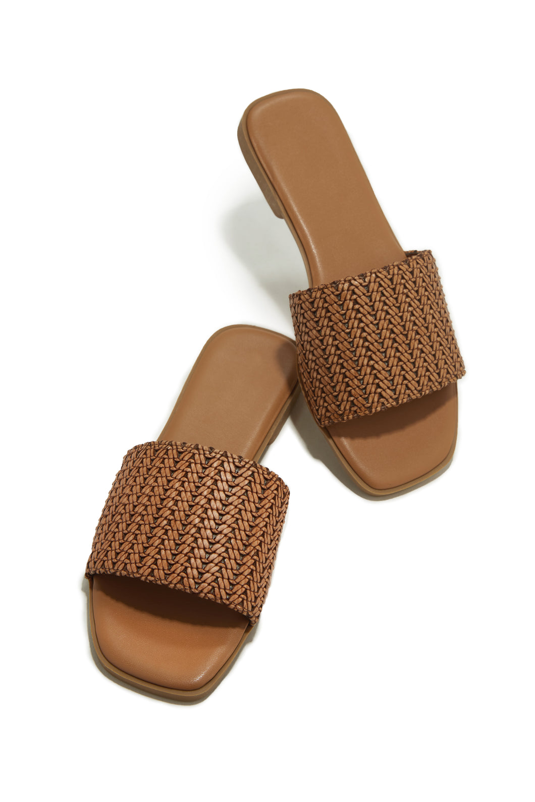 Tan Slip On Sandals