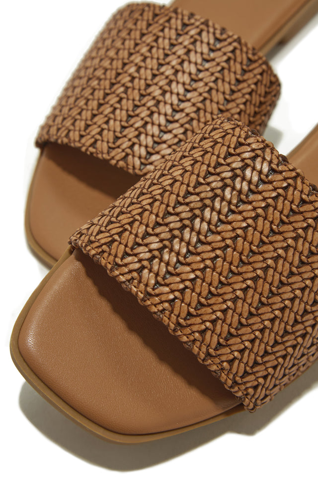 Load image into Gallery viewer, Tan Slide Sandals
