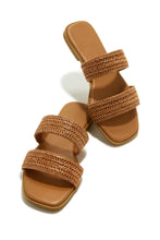 Load image into Gallery viewer, Tan Double Strap Sandals
