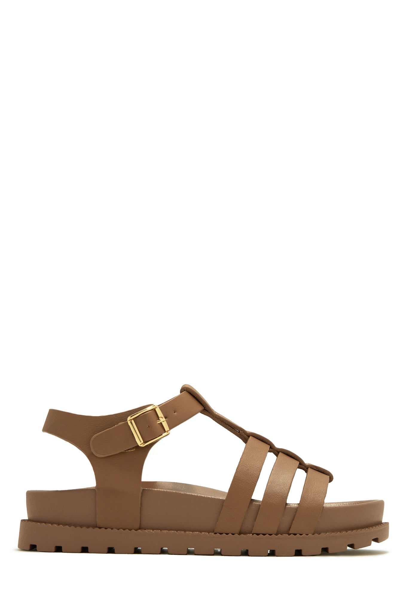 Tan caged new arrivals sandals