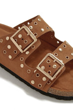 Load image into Gallery viewer, Tan Sandals with Adjustable Buckle Straps
