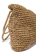 Load image into Gallery viewer, Nude Straw Beach Bag
