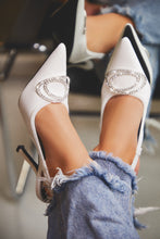 Load image into Gallery viewer, White Denim Pumps 
