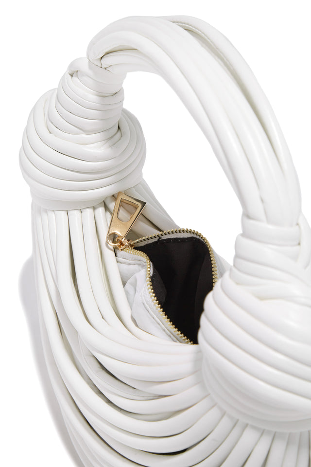 Load image into Gallery viewer, White Double Knotted Handbag
