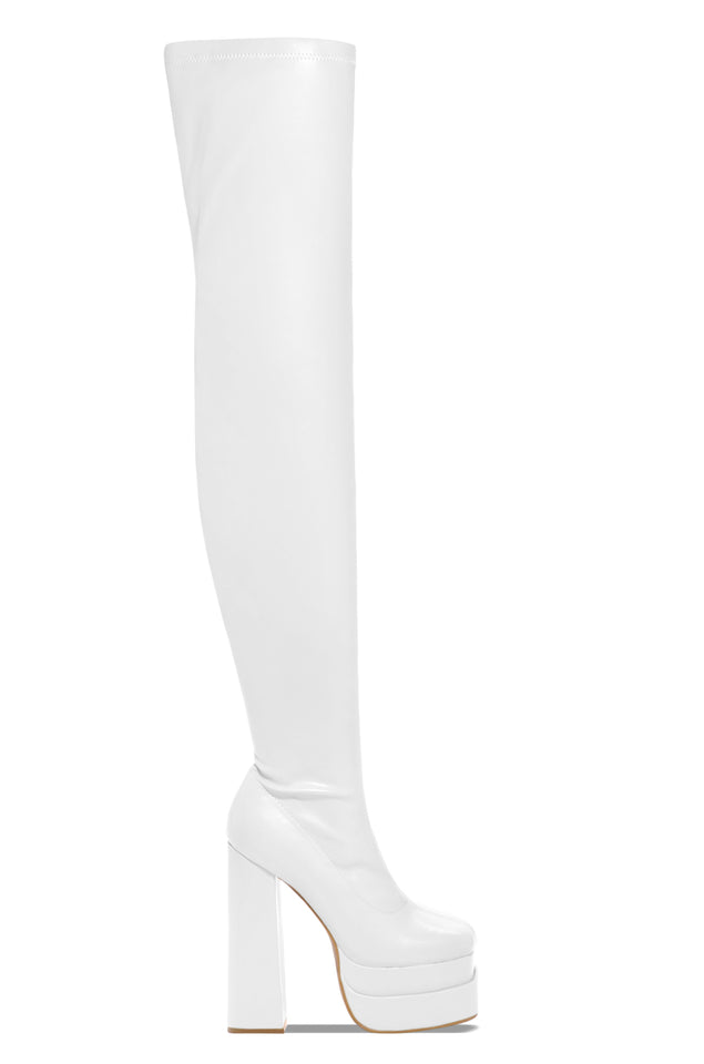 Load image into Gallery viewer, White Platform Boots
