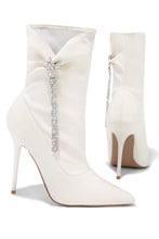 Load image into Gallery viewer, Bone PU Ankle Boots
