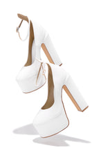 Load image into Gallery viewer, White Heel With Adjustible Strap 

