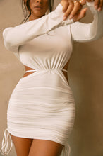 Load image into Gallery viewer, White Long Sleeve Mini Dress
