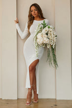 Load image into Gallery viewer, High Slit Sweater Knit Maxi Dress

