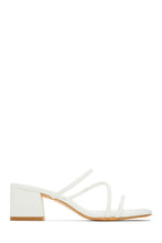 Load image into Gallery viewer, White Mid Heel Mules
