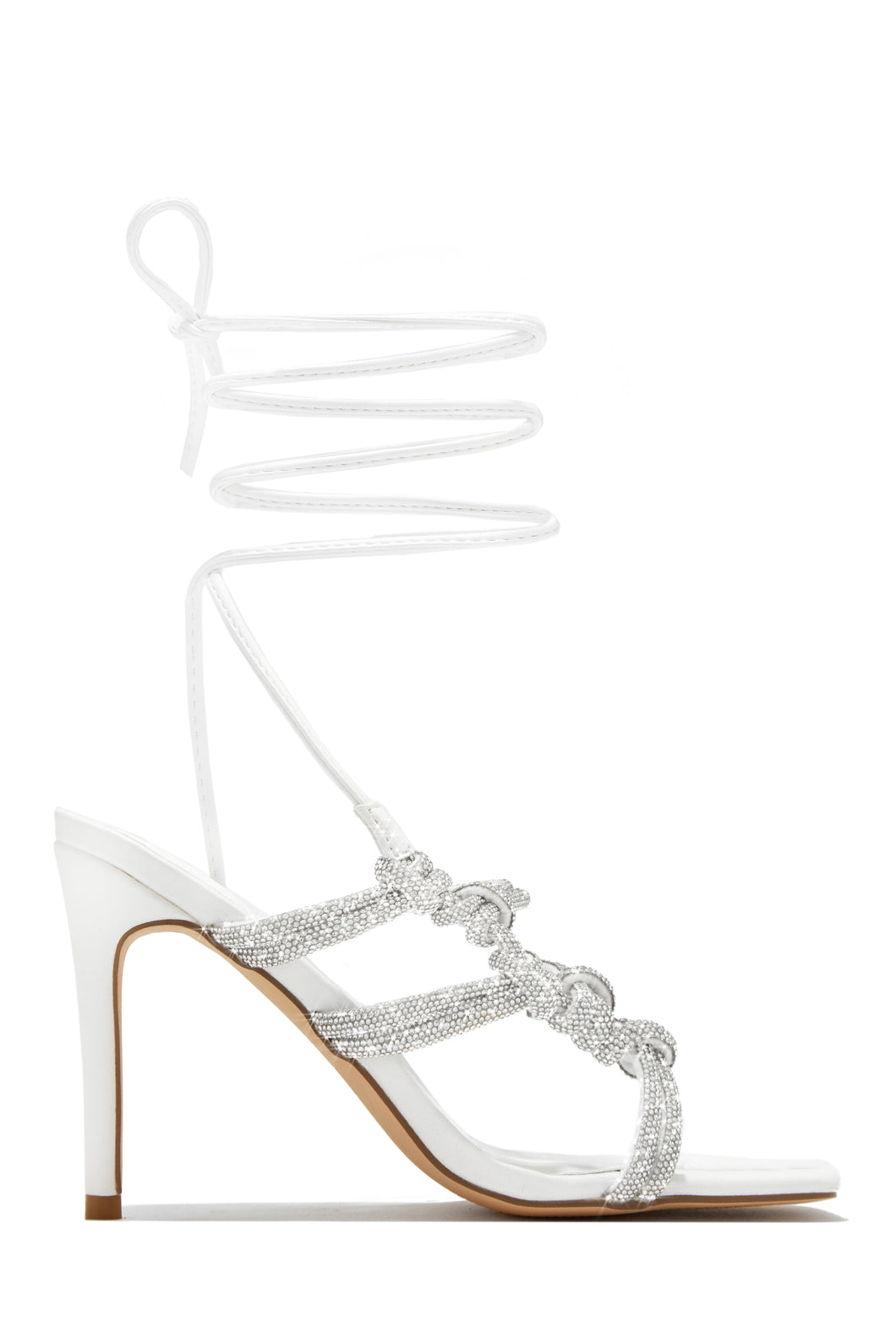 White PU Heels