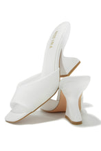 Load image into Gallery viewer, Racquel Mid Heel Mules - White
