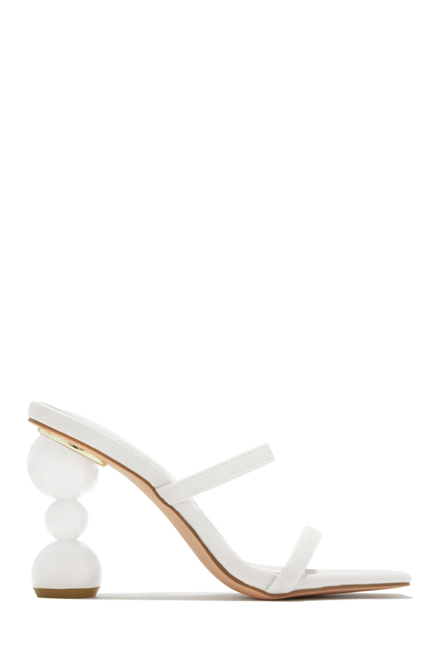 Load image into Gallery viewer, White Mule Heels
