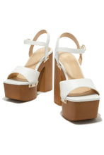 Load image into Gallery viewer, White Chunky Heels
