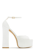 Load image into Gallery viewer, Baecation Platform Block High Heels - Natural
