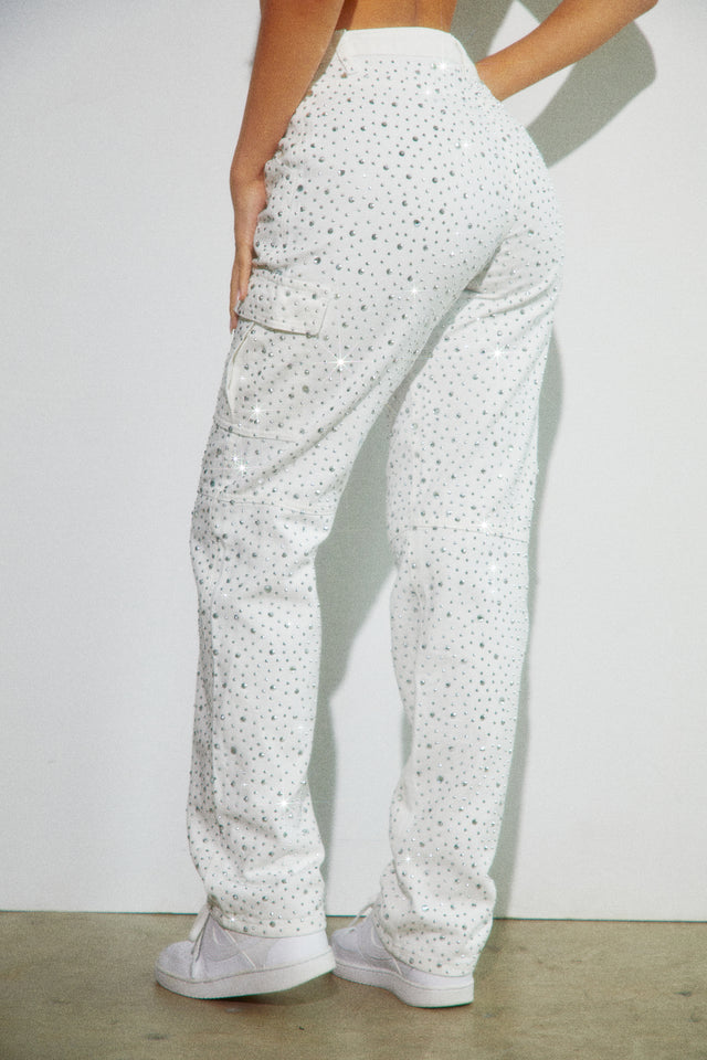 Load image into Gallery viewer, Ivory and Silver Pants
