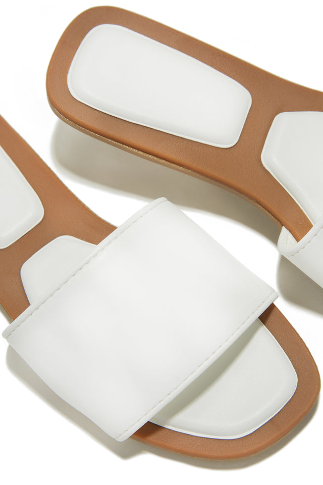 Load image into Gallery viewer, White Slide On Sandals
