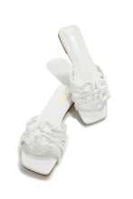 Load image into Gallery viewer, White Flat Slip On Sandals
