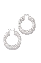Load image into Gallery viewer, Silver-Tone Hoop Earring
