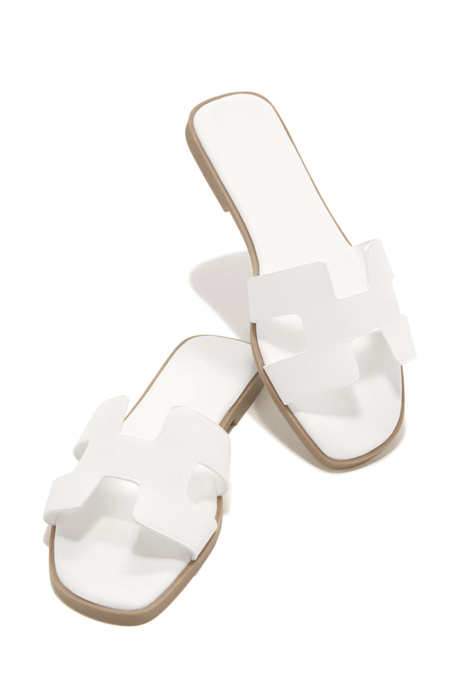 Load image into Gallery viewer, White Slide Sandals
